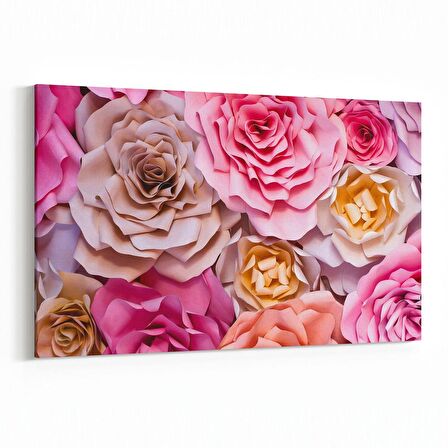 Olla 11625Y Çiçek Görseli Yatay Kanvas Tablo (Ölçü: 120X80)