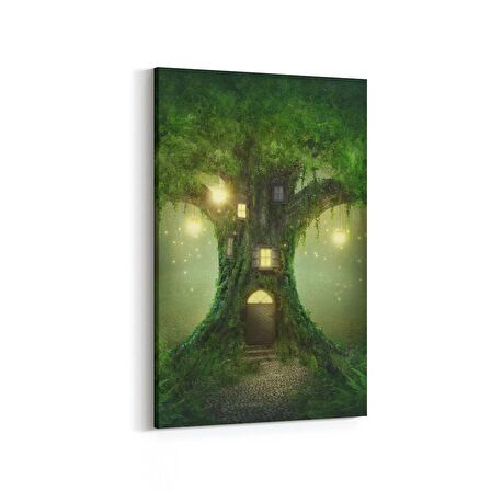 Olla 13557D Doğa / Manzara Görseli Dikey Kanvas Tablo (Ölçü: 100X150)