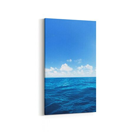 Olla 16382DD Kumsal / Sahil Görseli Dikey Dar Kanvas Tablo (Ölçü: 30X60)