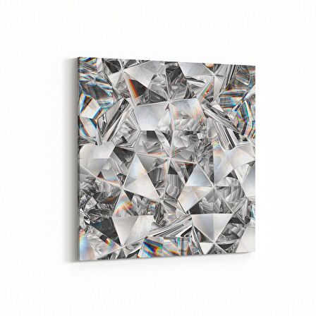 Olla 10209K Abstract Görsel Kare Kanvas Tablo (Ölçü: 60X60)