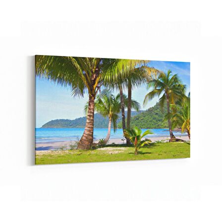 Olla 16606Y Kumsal / Sahil Görseli Yatay Kanvas Tablo (Ölçü: 45X30)