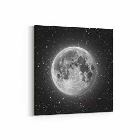 Olla 14705K Gece Gökyüzü Görseli Kare Kanvas Tablo (Ölçü: 25X25)