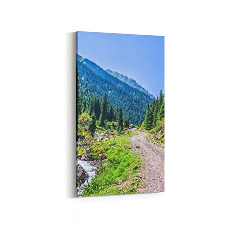 Olla 14186DD Doğa / Manzara Görseli Dikey Dar Kanvas Tablo (Ölçü: 60X120)