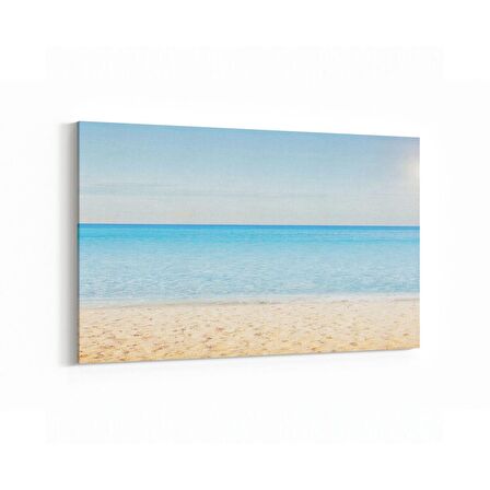 Olla 16456Y Kumsal / Sahil Görseli Yatay Kanvas Tablo (Ölçü: 45X30)