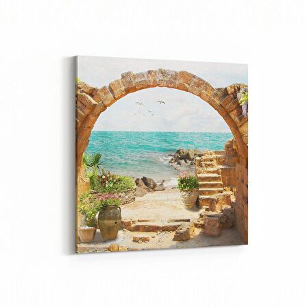 Olla 14258K Doğa / Manzara Görseli Kare Kanvas Tablo (Ölçü: 60X60)