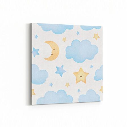 Olla 12802K Çocuk Odası Görseli Kare Kanvas Tablo (Ölçü: 25X25)