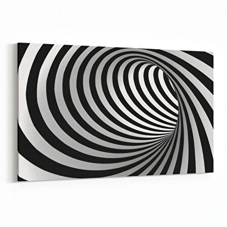 Olla 10226Y Abstract Girdap Görsel Yatay Kanvas Tablo (Ölçü: 120X80)