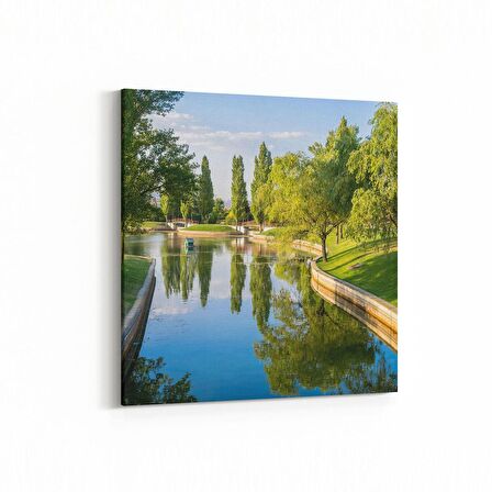 Olla 14241K Doğa / Manzara Görseli Kare Kanvas Tablo (Ölçü: 100X100)