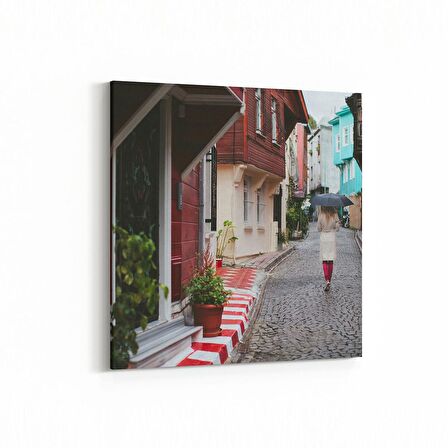 Olla 18551K Yapı Görseli Kare Kanvas Tablo (Ölçü: 30X30)