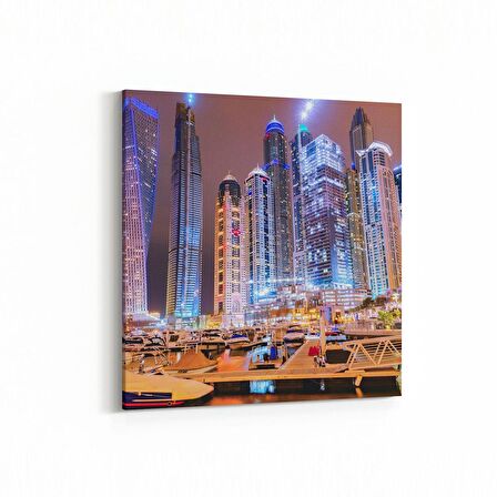 Olla 18751K4 Yapı Görseli Kare 4'lü Kanvas Tablo (Ölçü: 145X145)