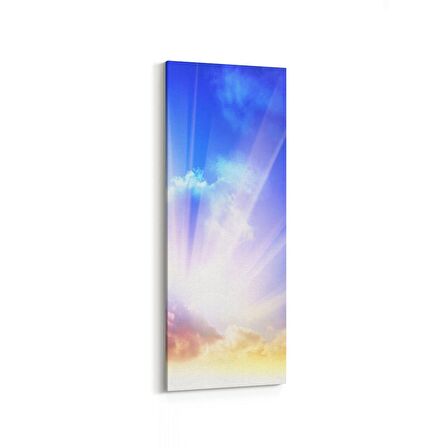 Olla 15946DI Günbatımı Görseli Dikey İnce Kanvas Tablo (Ölçü: 40X120)