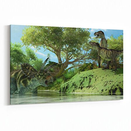 Olla 12480Y Hayvanlar Alemi Görseli Yatay Kanvas Tablo (Ölçü: 150X100)