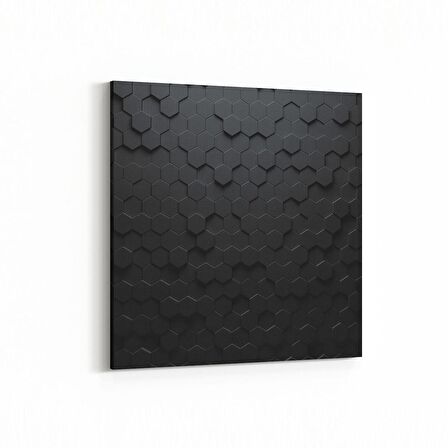 Olla 10051K Abstract 3 Boyut Görsel Kare Kanvas Tablo (Ölçü: 25X25)