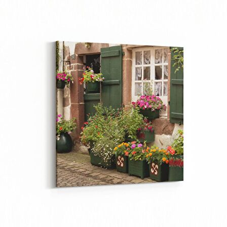 Olla 18592K Yapı Görseli Kare Kanvas Tablo (Ölçü: 25X25)