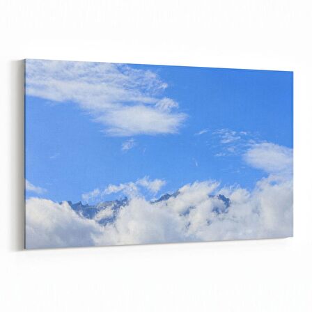 Olla 15532Y Gökyüzü Bulut Görseli  Yatay Kanvas Tablo (Ölçü: 90X60)