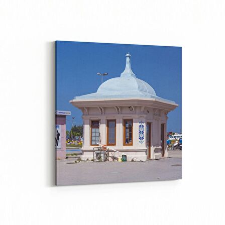 Olla 18597K Yapı Görseli Kare Kanvas Tablo (Ölçü: 25X25)