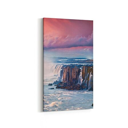 Olla 14075DD Doğa / Manzara Görseli Dikey Dar Kanvas Tablo (Ölçü: 30X60)