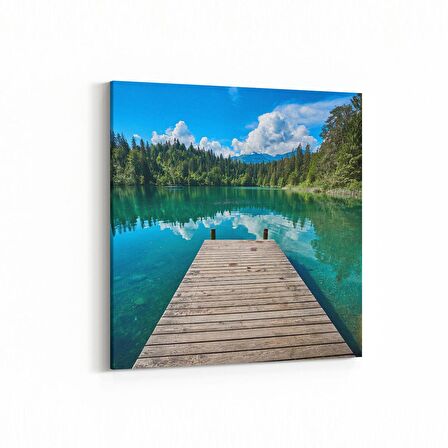 Olla 13386K Doğa / Manzara Görseli Kare Kanvas Tablo (Ölçü: 25X25)