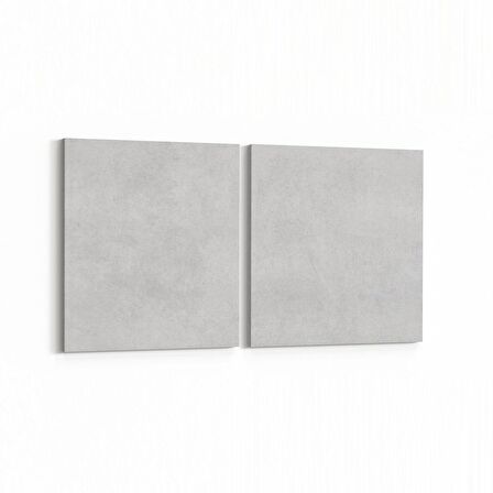 Olla 12422K2Y Beton Görseli Kare 2'li Yatay Kanvas Tablo (Ölçü: 145X70)