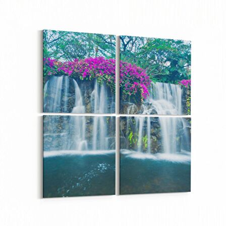 Olla 14602K4 Doğa / Manzara Görseli Kare 4'lü Kanvas Tablo (Ölçü: 145X145)