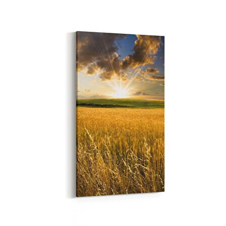 Olla 14569DD Doğa / Manzara Görseli Dikey Dar Kanvas Tablo (Ölçü: 60X120)