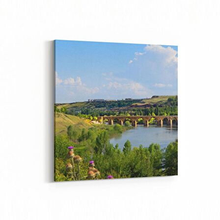 Olla 13243K Doğa / Manzara Görseli Kare Kanvas Tablo (Ölçü: 25X25)