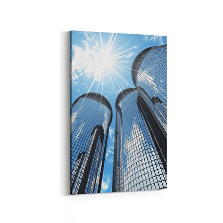 Olla 19004D Yapı Görseli Dikey Kanvas Tablo (Ölçü: 60X90)