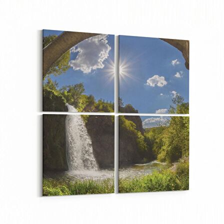 Olla 14175K4 Doğa / Manzara Görseli Kare 4'lü Kanvas Tablo (Ölçü: 105X105)