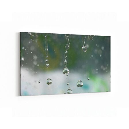 Olla 17204Y Su / Damla Görseli Yatay Kanvas Tablo (Ölçü: 45X30)