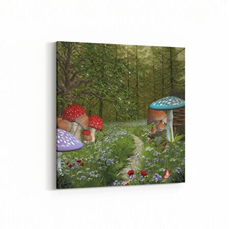 Olla 13881K Doğa / Manzara Görseli Kare Kanvas Tablo (Ölçü: 25X25)