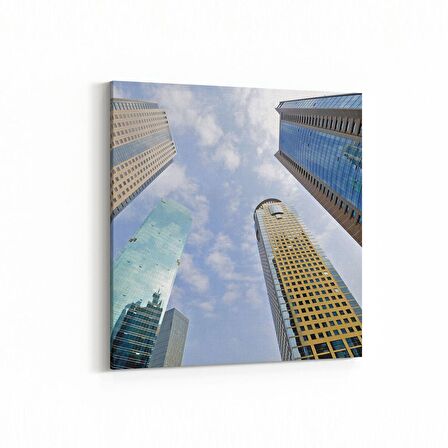 Olla 18243K Yapı Görseli Kare Kanvas Tablo (Ölçü: 25X25)