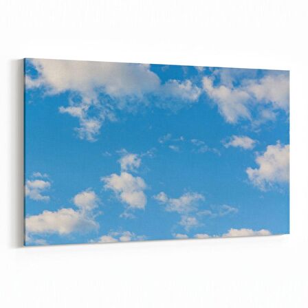Olla 15585Y Gökyüzü Bulut Görseli  Yatay Kanvas Tablo (Ölçü: 150X100)