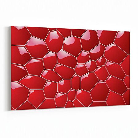 Olla 10042Y Abstract 3 Boyut Görsel Yatay Kanvas Tablo (Ölçü: 120X80)