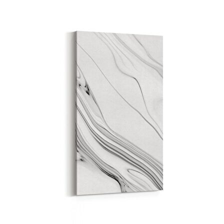 Olla 16686DD Mermer Desen Görsel Dikey Dar Kanvas Tablo (Ölçü: 40X80)