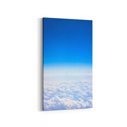 Olla 15514DD Gökyüzü Bulut Görseli  Dikey Dar Kanvas Tablo (Ölçü: 30X60)