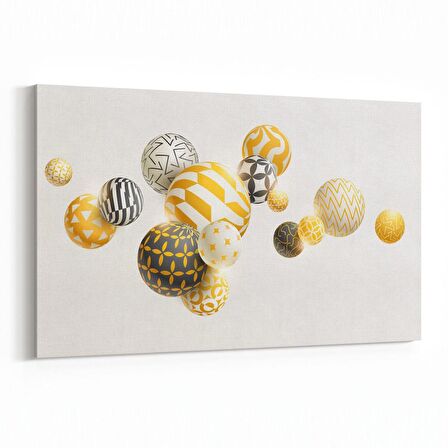 Olla 10407Y Abstract Görsel Yatay Kanvas Tablo (Ölçü: 45X30)