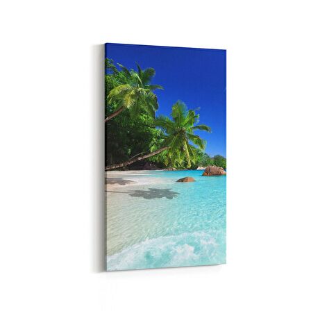 Olla 15977DD Günbatımı Görseli Dikey Dar Kanvas Tablo (Ölçü: 40X80)