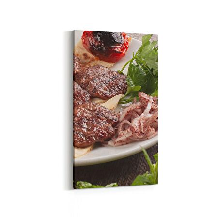 Olla 15096DD Gıda Görseli Dikey Dar Kanvas Tablo (Ölçü: 40X80)