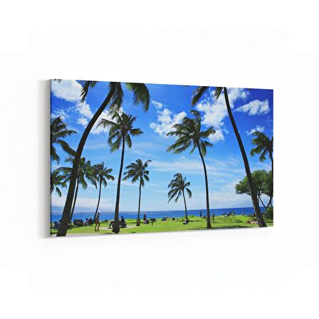 Olla 16384Y Kumsal / Sahil Görseli Yatay Kanvas Tablo (Ölçü: 120X80)