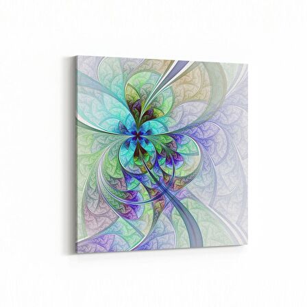 Olla 10078K Abstract Görsel Kare Kanvas Tablo (Ölçü: 30X30)