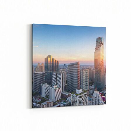 Olla 18604K4 Yapı Görseli Kare 4'lü Kanvas Tablo (Ölçü: 125X125)