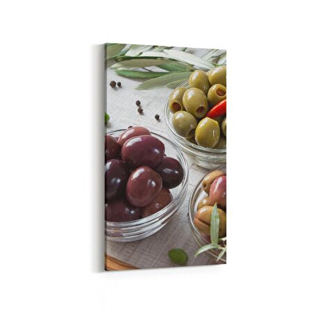Olla 15153DD Gıda Görseli Dikey Dar Kanvas Tablo (Ölçü: 30X60)