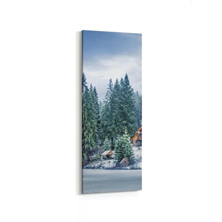 Olla 14453DI Doğa / Manzara Görseli Dikey İnce Kanvas Tablo (Ölçü: 40X120)