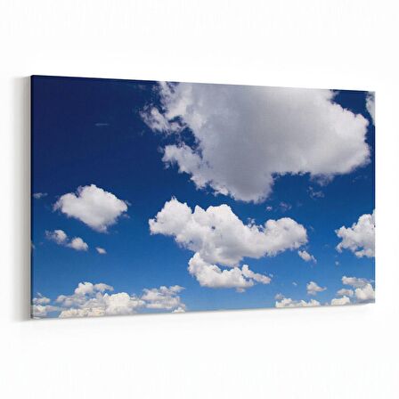 Olla 15470Y Gökyüzü Bulut Görseli  Yatay Kanvas Tablo (Ölçü: 150X100)