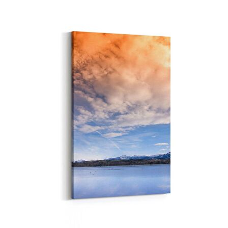 Olla 16482D Kumsal / Sahil Görseli Dikey Kanvas Tablo (Ölçü: 60X90)