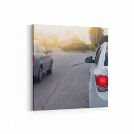 Olla 12232K Araç Görseli Kare Kanvas Tablo (Ölçü: 30X30)