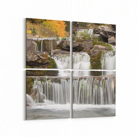 Olla 14154K4 Doğa / Manzara Görseli Kare 4'lü Kanvas Tablo (Ölçü: 145X145)