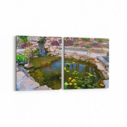 Olla 13460K2Y Doğa / Manzara Görseli Kare 2'li Yatay Kanvas Tablo (Ölçü: 125X60)