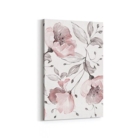 Olla 11553D Çiçek Görseli Dikey Kanvas Tablo (Ölçü: 100X150)