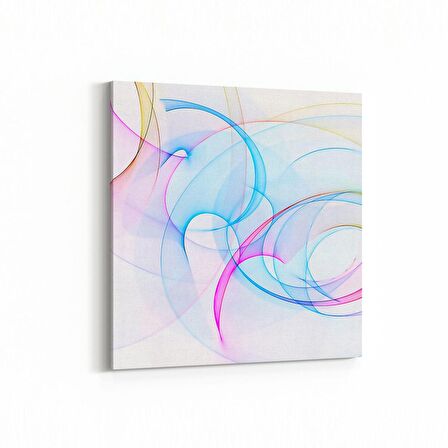 Olla 10131K Abstract Görsel Kare Kanvas Tablo (Ölçü: 25X25)